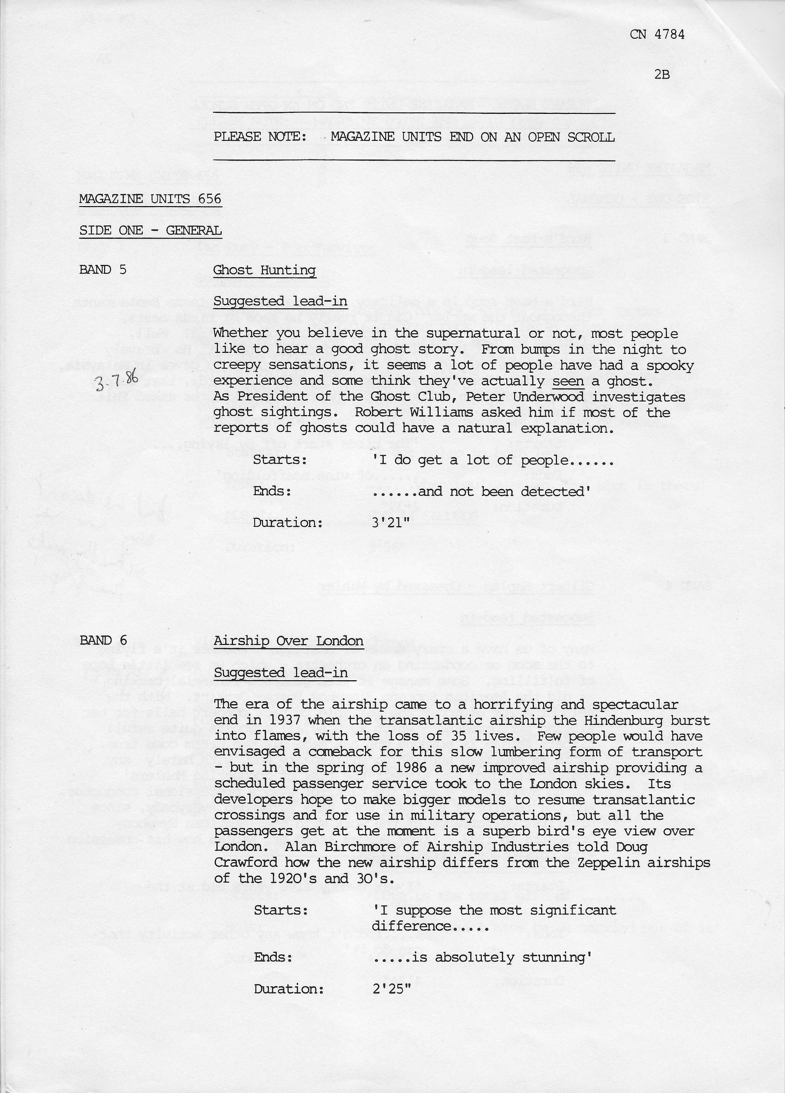 Inserts from CN 4784